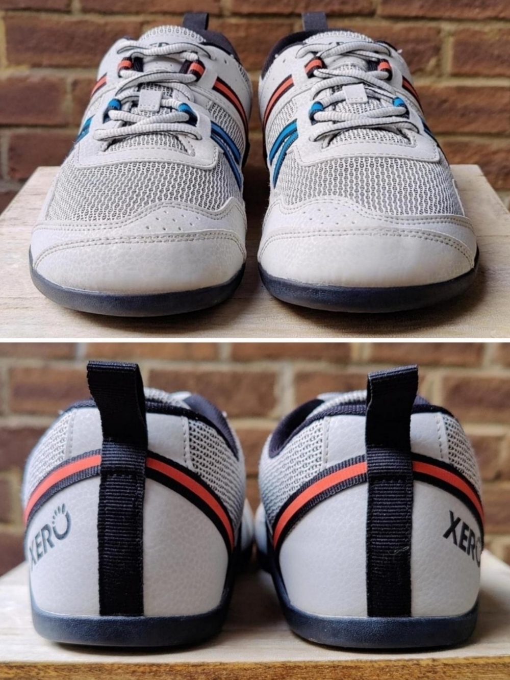 XERO Prio Barefoot Shoes Wide Toe Box Gray White Training Gym Sneaker Womens 9 - Picture 7 of 16